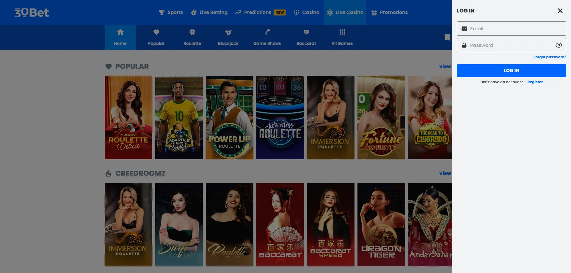 30bet Casino login — acesse sua conta com segurança no Brasil