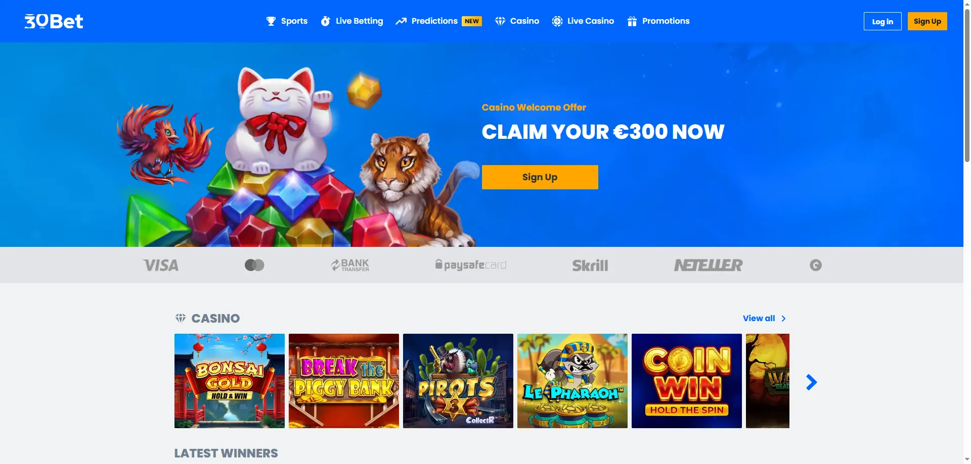 Cadastro rápido no 30bet Casino — crie sua conta em minutos