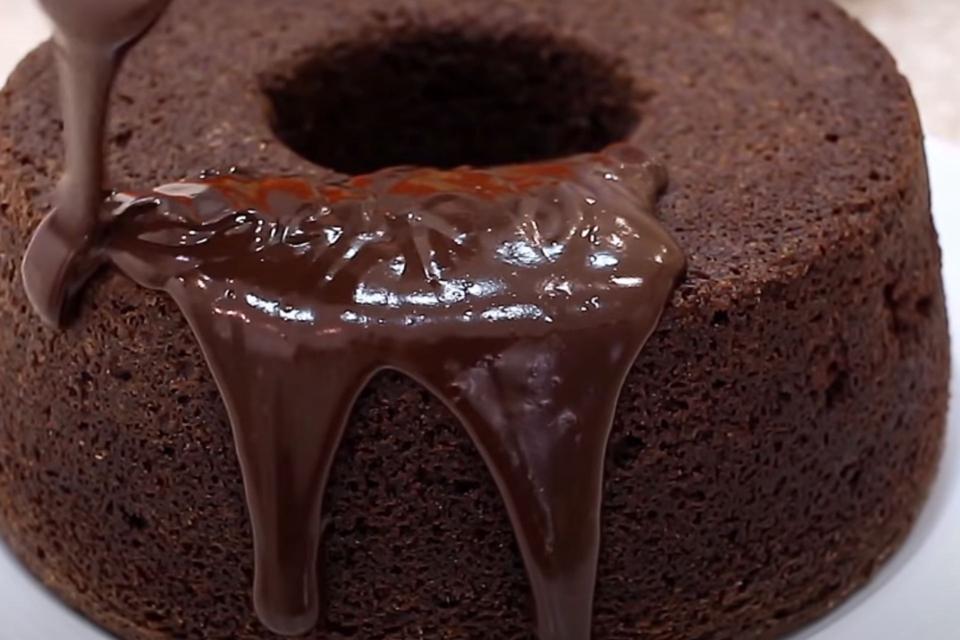 Bolo de chocolate vulcão